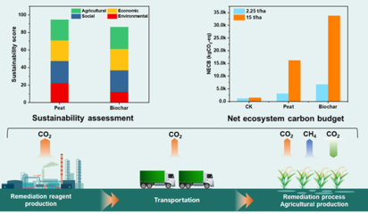 研究團隊基于全生命周期揭示炭基材料促進稻田重金屬污染可持續(xù)修復協(xié)同固碳